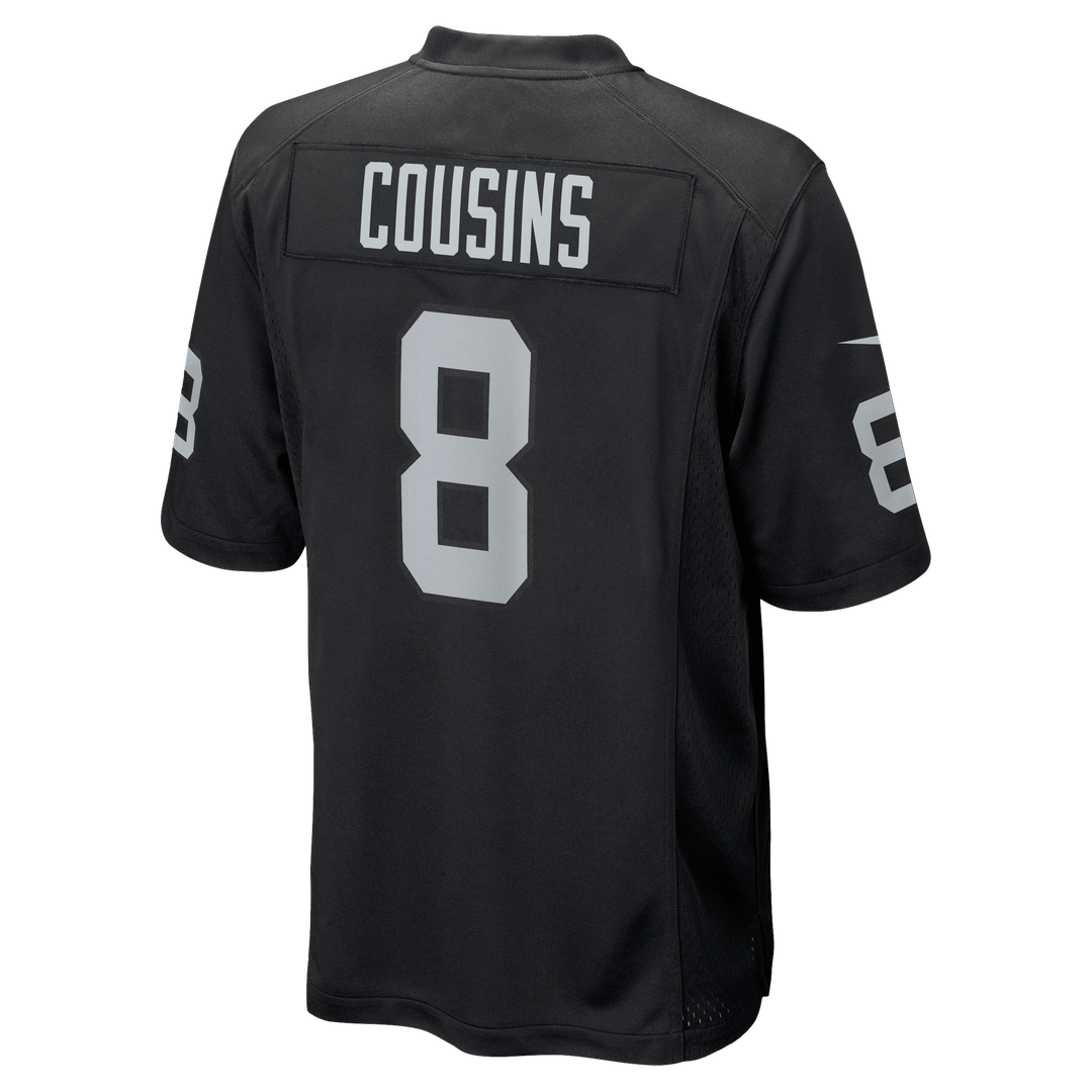 Men's Las Vegas Raiders Kirk Cousins Nike  Black Team Game Jersey