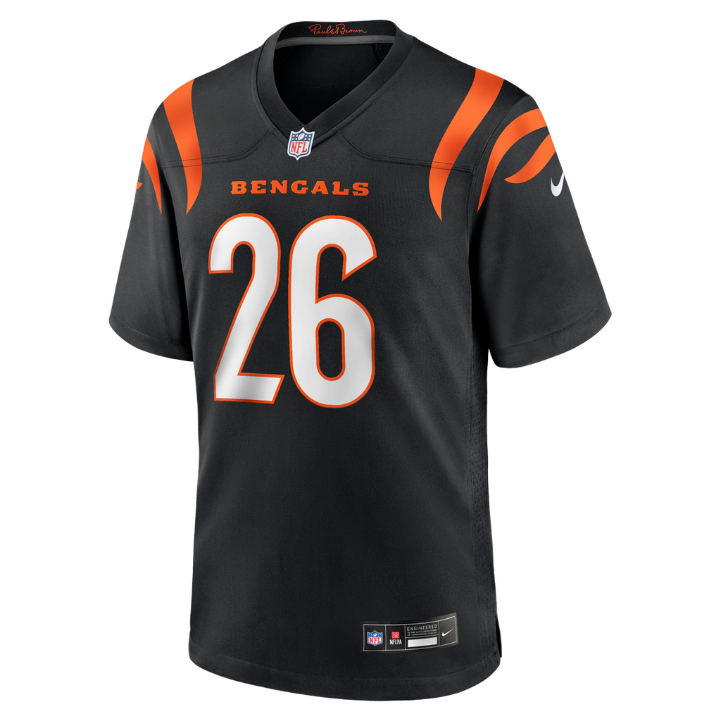 Men's Cincinnati Bengals Ja'Sir Taylor Nike  Black Team Game Jersey