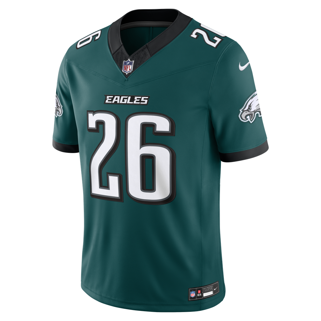 Men's Philadelphia Eagles Saquon Barkley Nike Black Alternate Vapor F.U.S.E. Stitched Limited Jersey