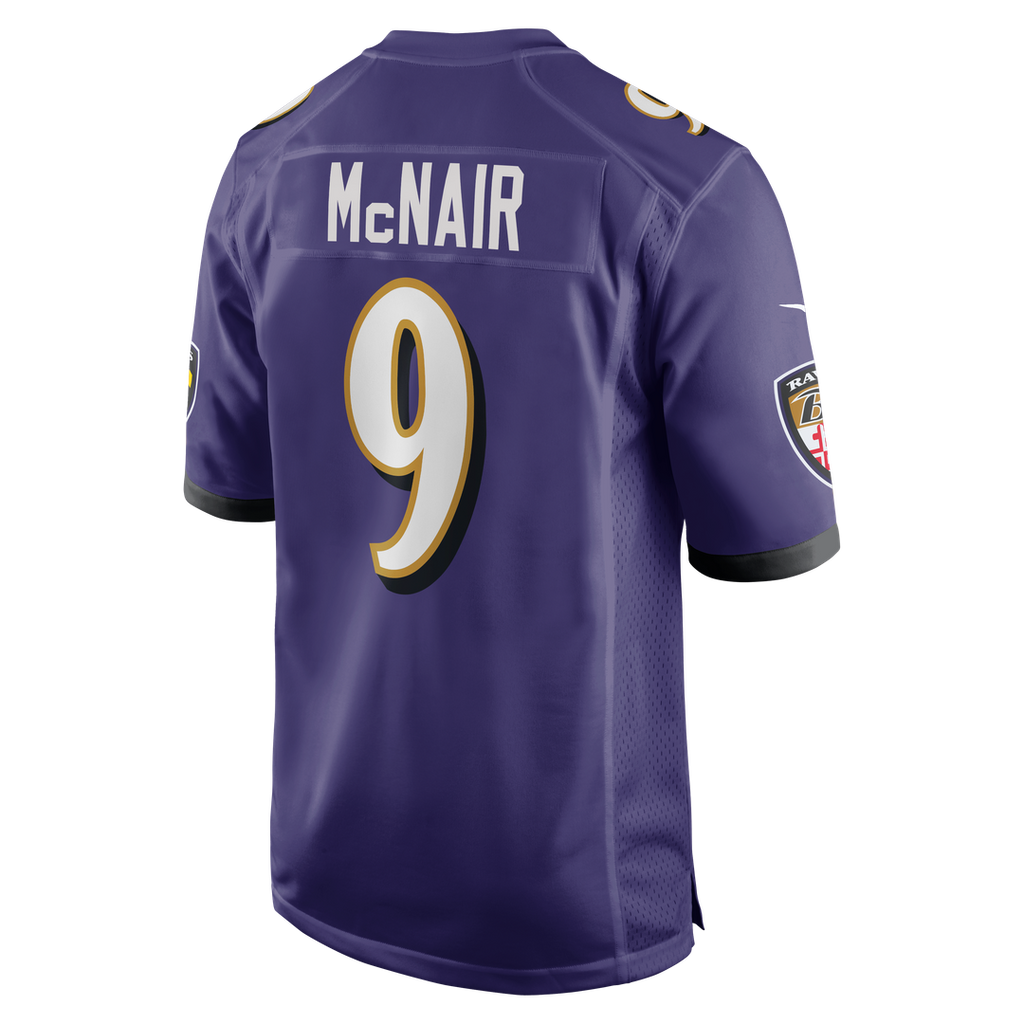 Men's Baltimore Ravens Steve McNair Nike Purple Game Retired Player Jersey