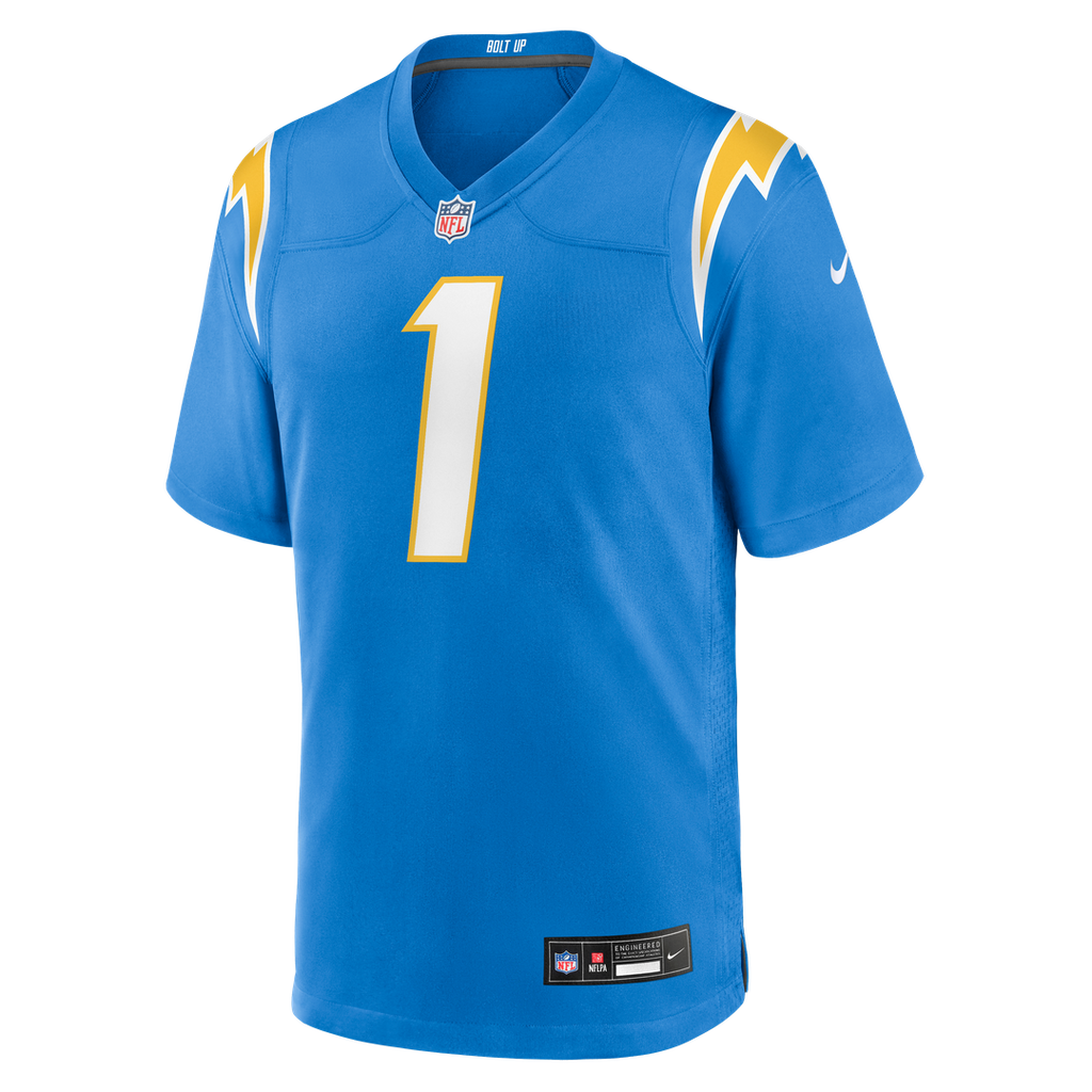 Men's Los Angeles Chargers Akheem Mesidor Nike Powder Blue Team Game Jersey
