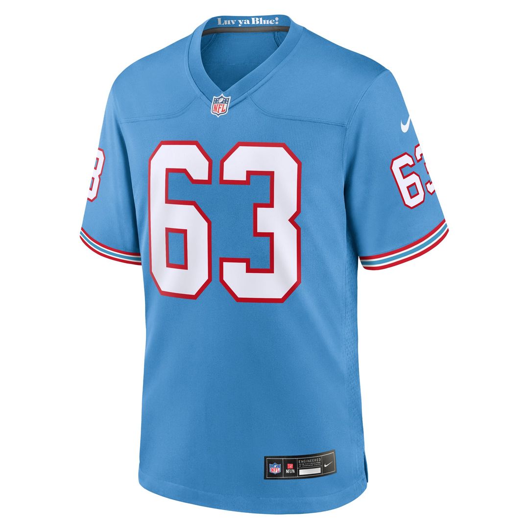Men's Tennessee Titans Mike Munchak Nike Light Blue Retired Player Alternate Game Jersey