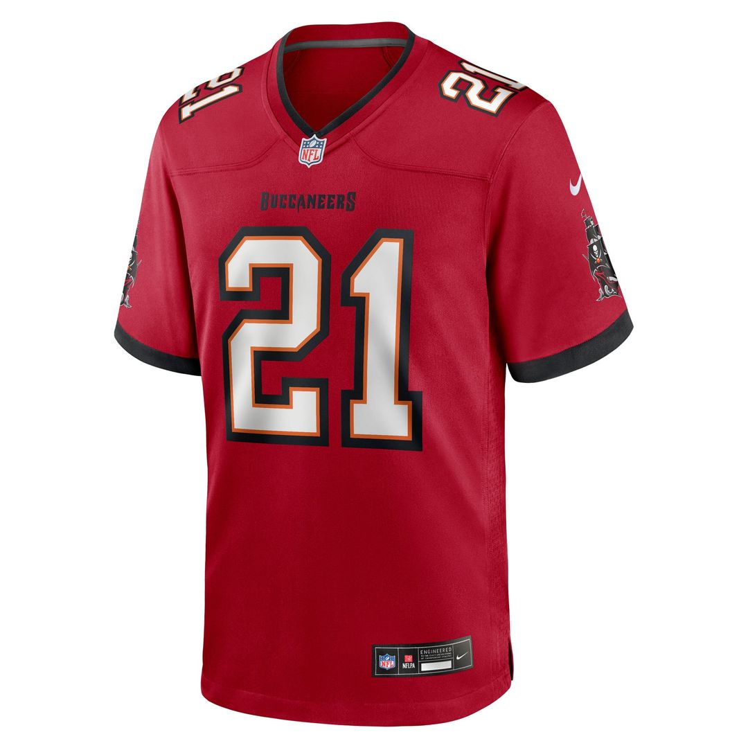 Men's Tampa Bay Buccaneers Benjamin Morrison Nike  Red Team Game Jersey