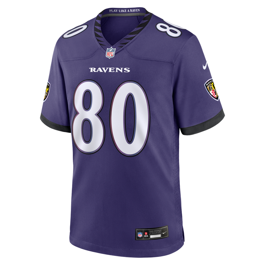 Men's Baltimore Ravens Durham Smythe Nike Purple Team Game Jersey