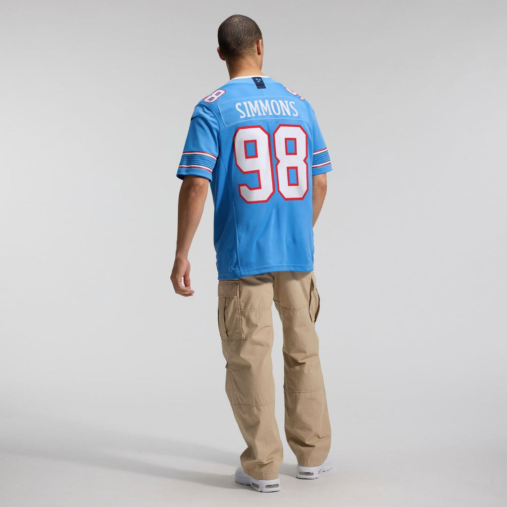 Men's Tennessee Titans Jeffery Simmons Nike White Vapor F.U.S.E. Stitched Limited Jersey