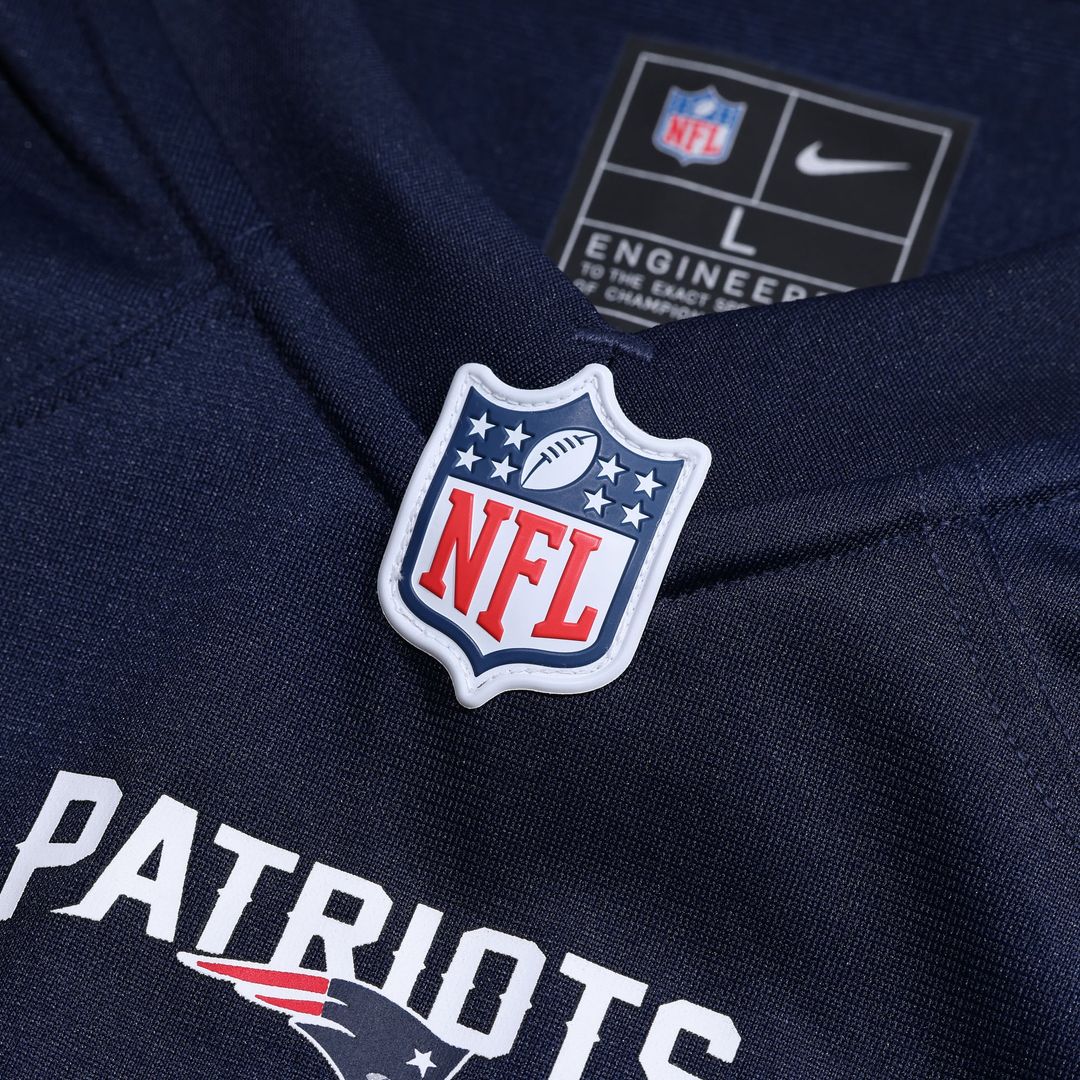 Men's New England Patriots Christian Gonzalez Nike White Game Jersey