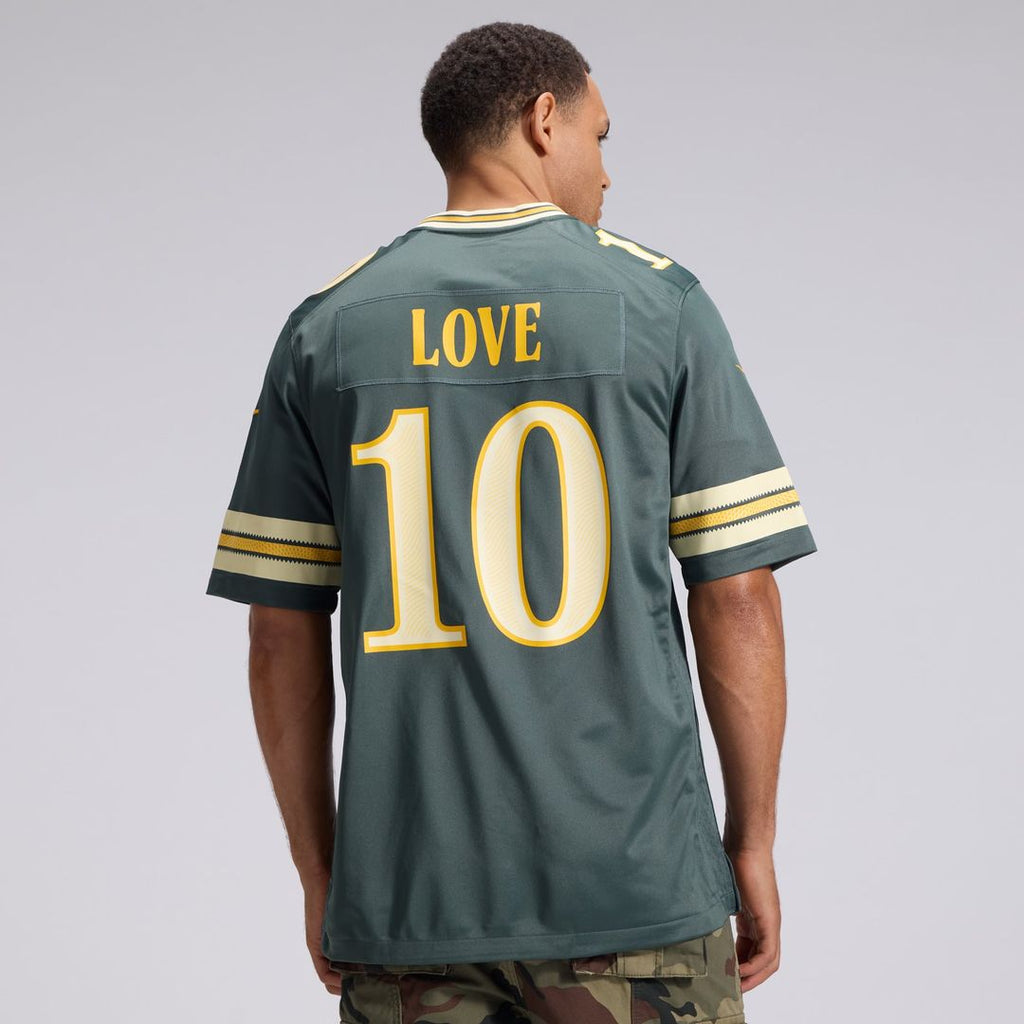 Men's Green Bay Packers Jordan Love Nike Green 2026 Rivalries Collection Game Jersey