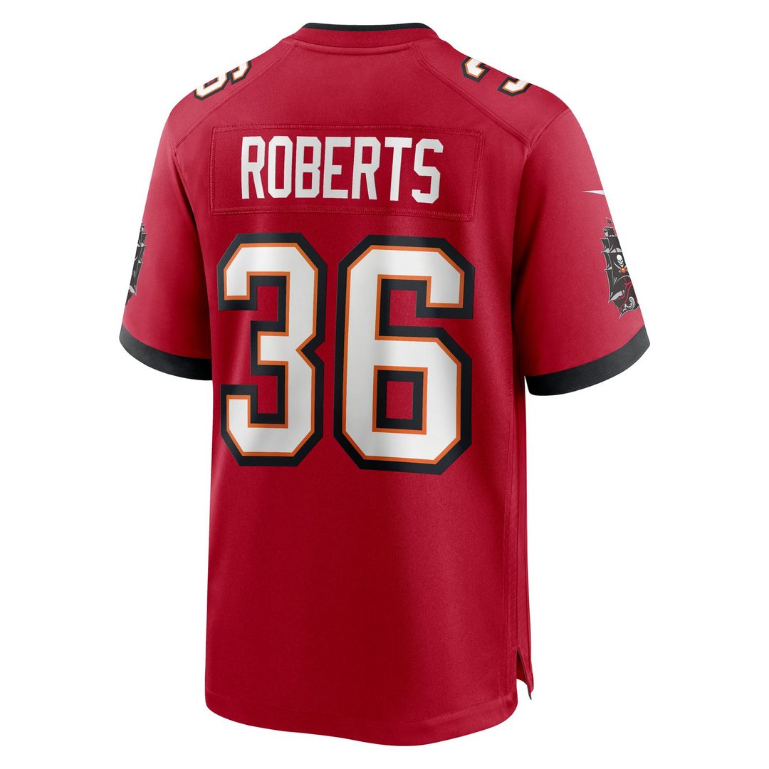Men's Tampa Bay Buccaneers JJ Roberts Nike  Red Team Game Jersey