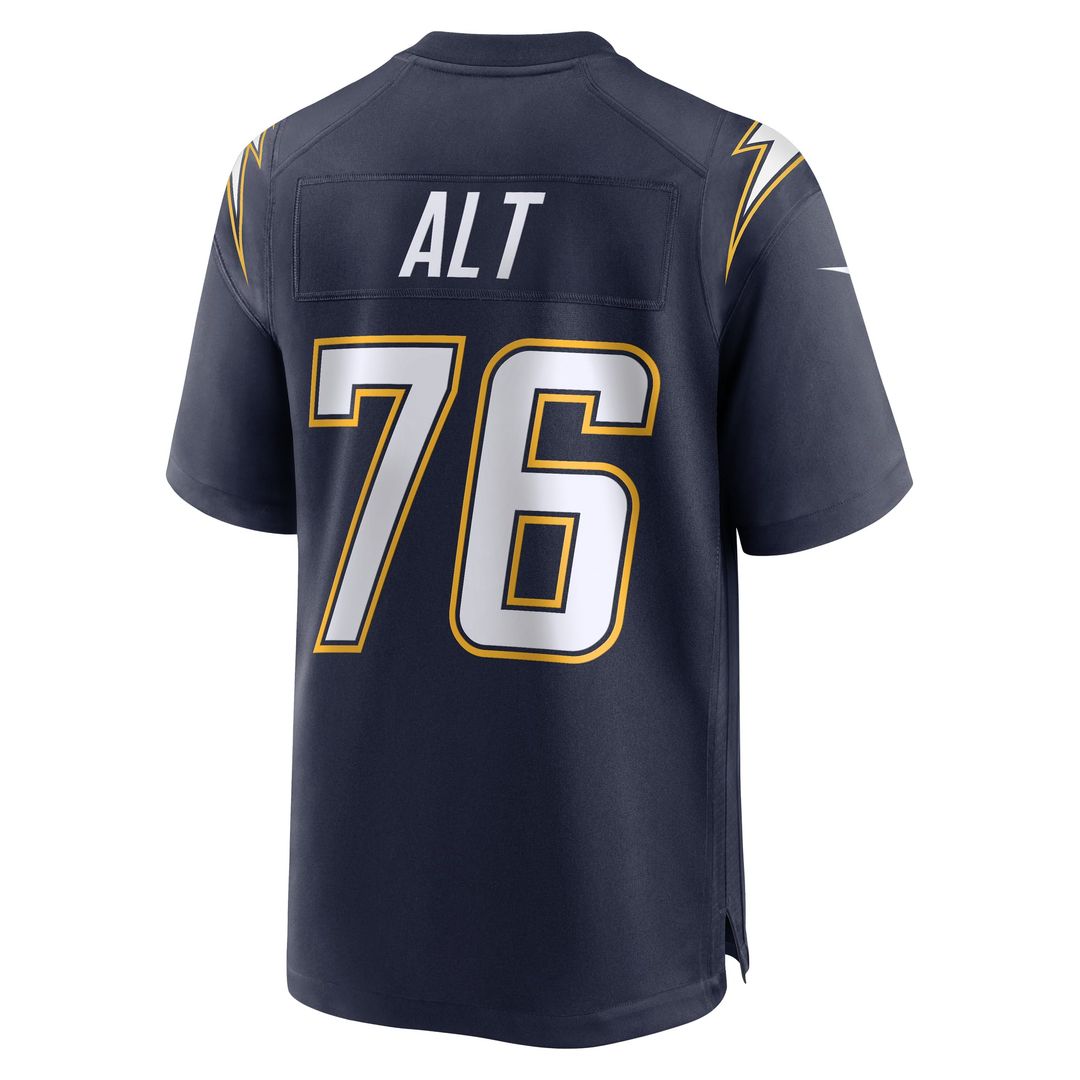 Men's Los Angeles Chargers Joe Alt Nike Gold Alternate Charger Power Game Player Jersey