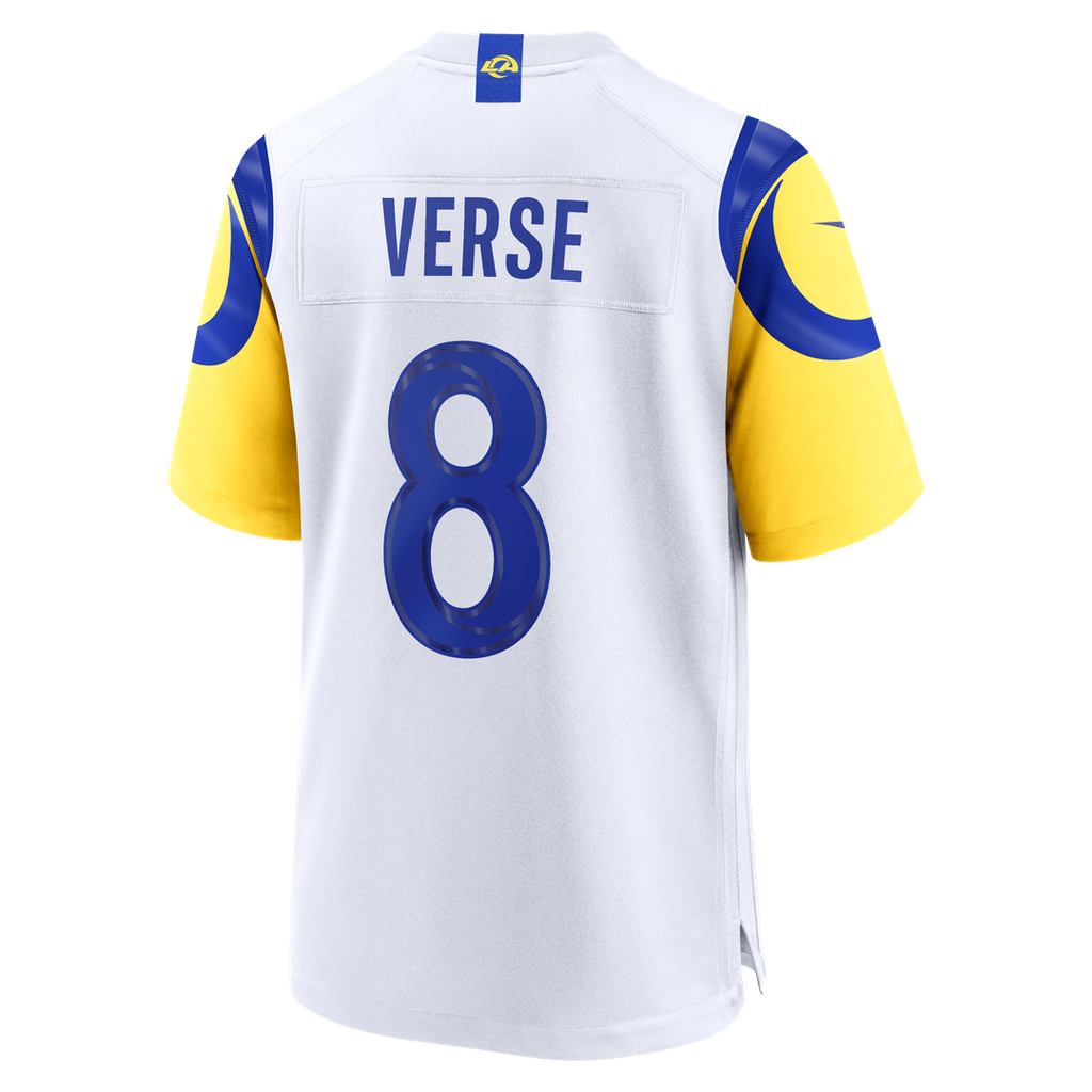 Men's Los Angeles Rams Jared Verse Nike White White Game Player Jersey