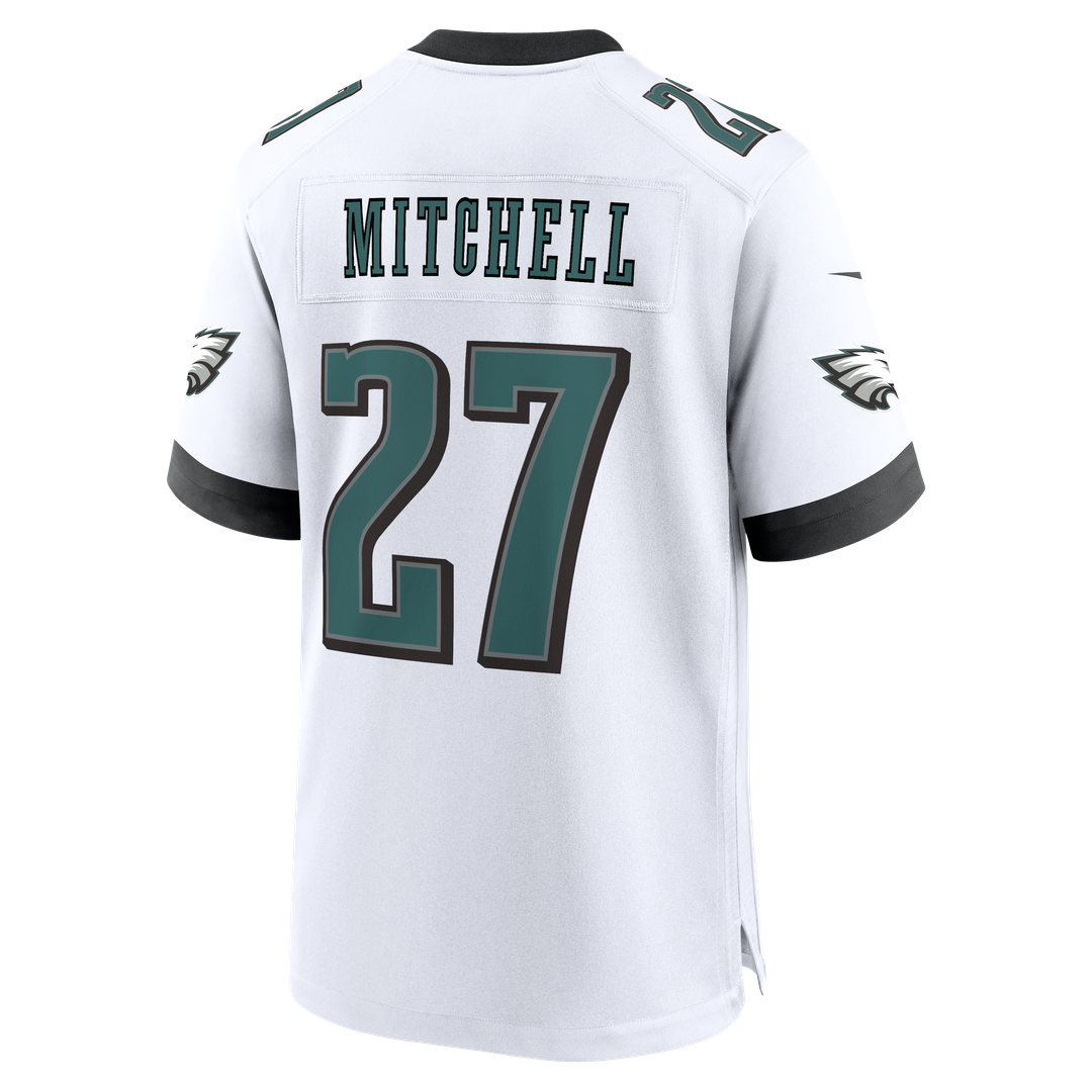Men's Philadelphia Eagles Quinyon Mitchell Nike White Game Jersey