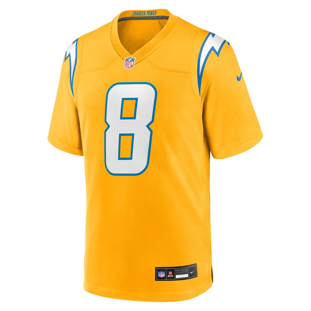 Men's Los Angeles Chargers Omarion Hampton Nike Navy Alternate Super Chargers Game Player Jersey