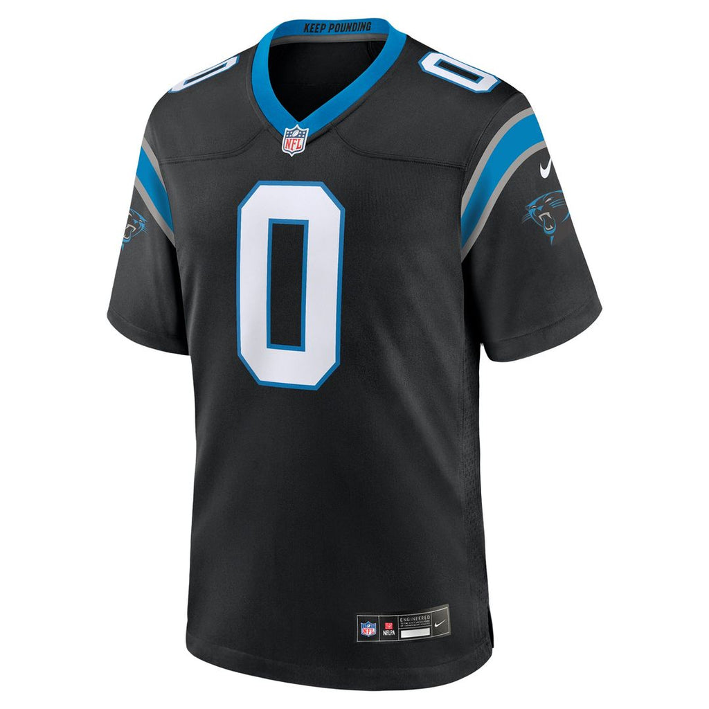 Men's Carolina Panthers Ja'Tavion Sanders Nike  Black  Game Jersey