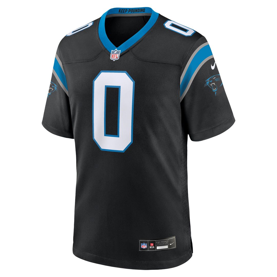 Men's Carolina Panthers Ja'Tavion Sanders Nike  Black  Game Jersey