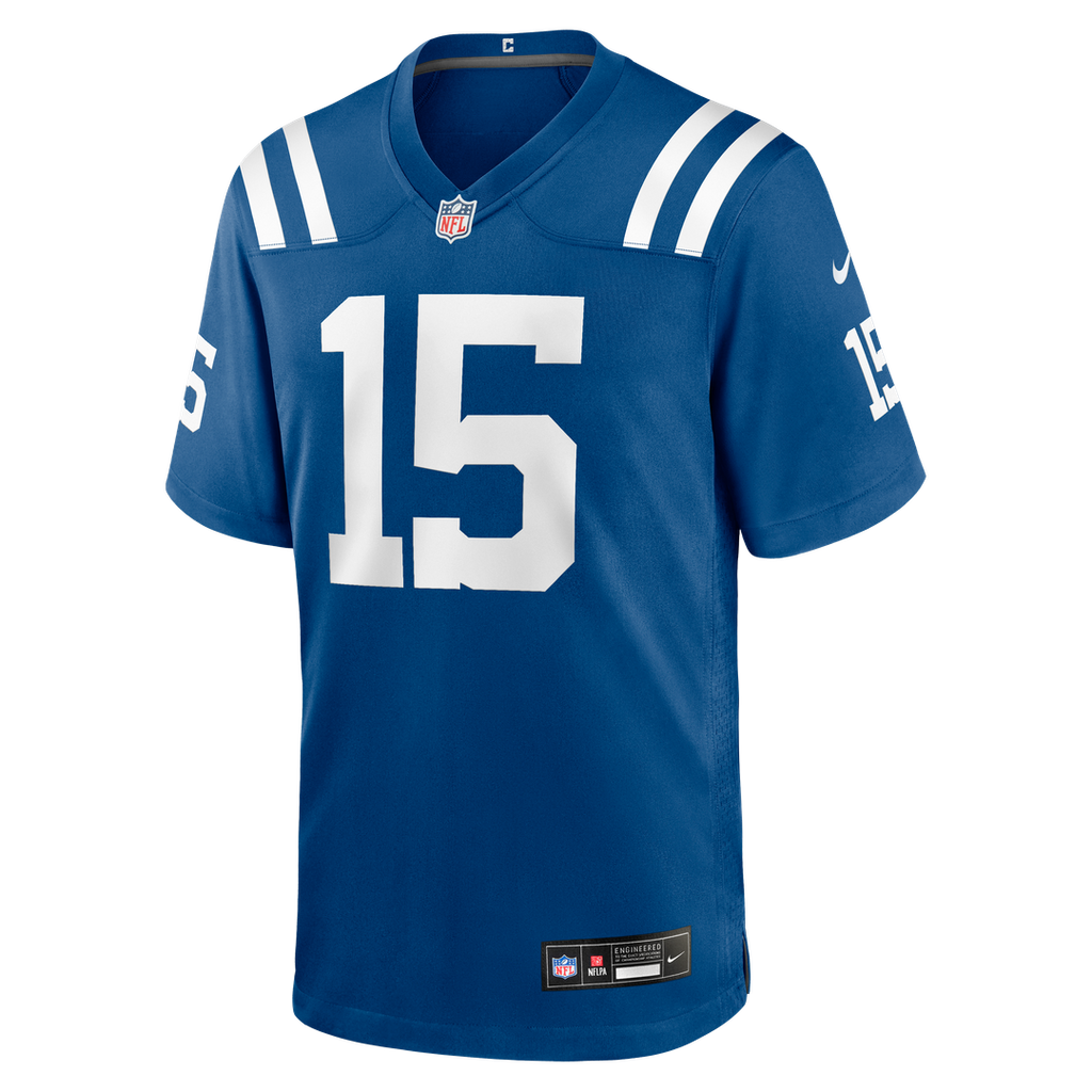 Men's Indianapolis Colts Riley Leonard Nike  Royal Team Game Jersey