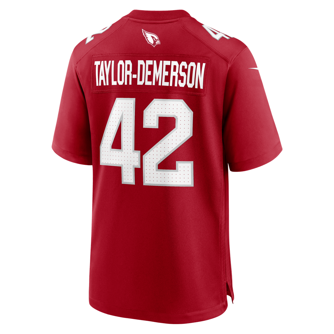 Men's Arizona Cardinals Dadrion Taylor-Demerson Nike  Cardinal Team Game Jersey