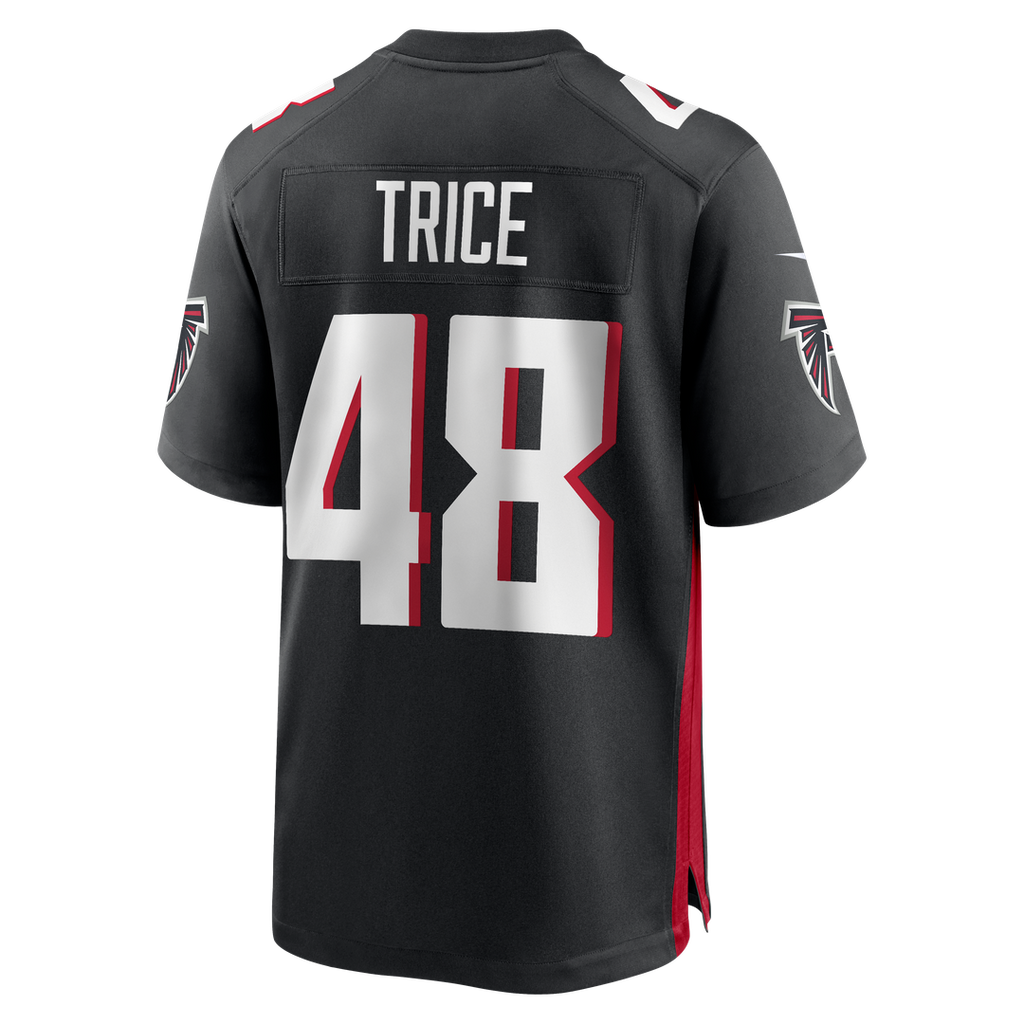 Men's Atlanta Falcons Bralen Trice Nike  Black Team Game Jersey