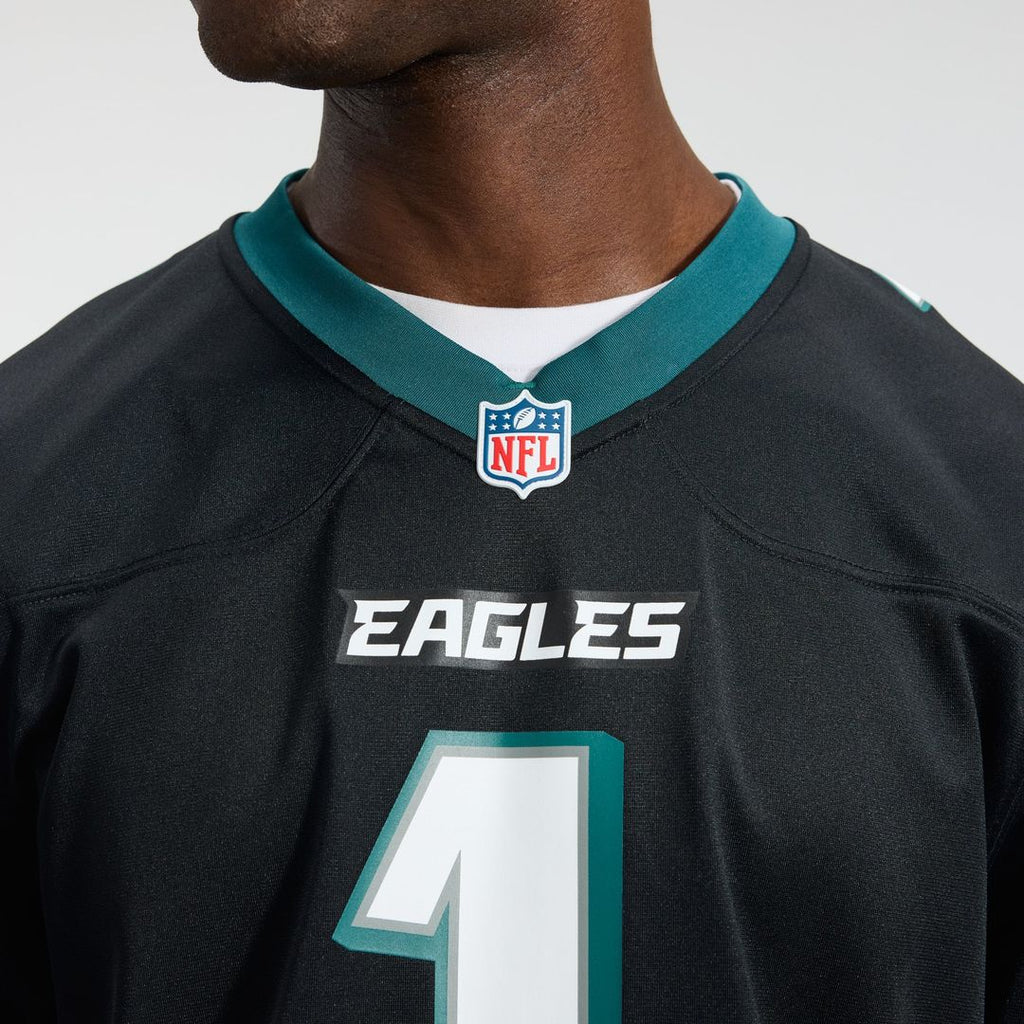 Men's Philadelphia Eagles Jalen Hurts Nike  Black Alternate Game Jersey