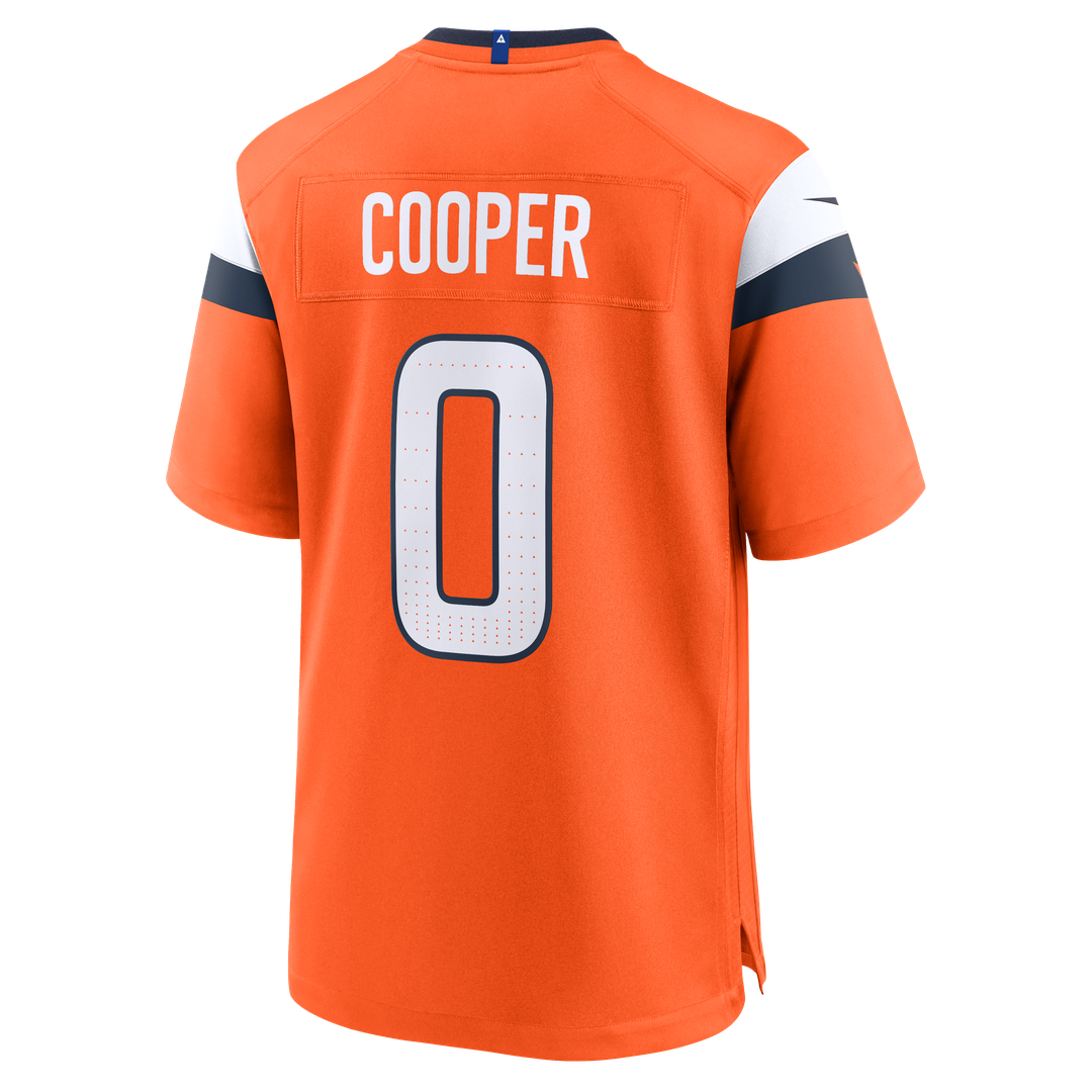 Men's Denver Broncos Jonathon Cooper Nike  Orange Team Game Jersey