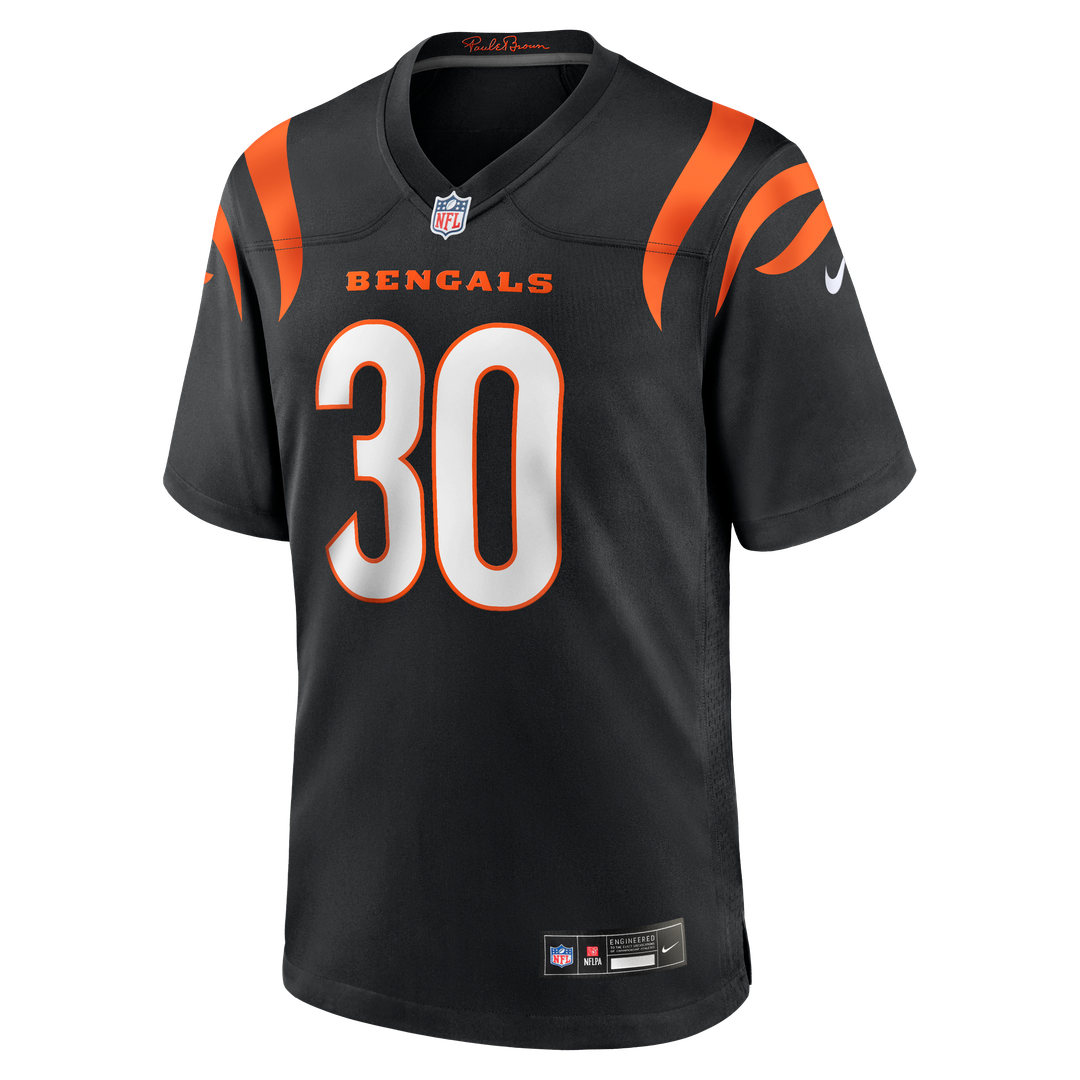 Men's Cincinnati Bengals Chase Brown Nike  Black Team Game Jersey