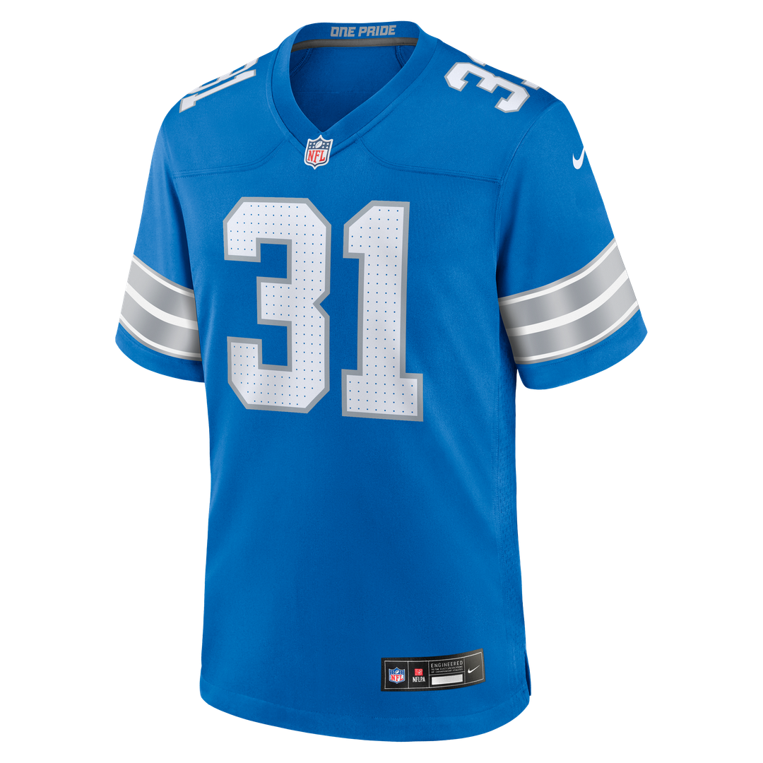 Men's Detroit Lions Kerby Joseph Nike Black Alternate Game Jersey