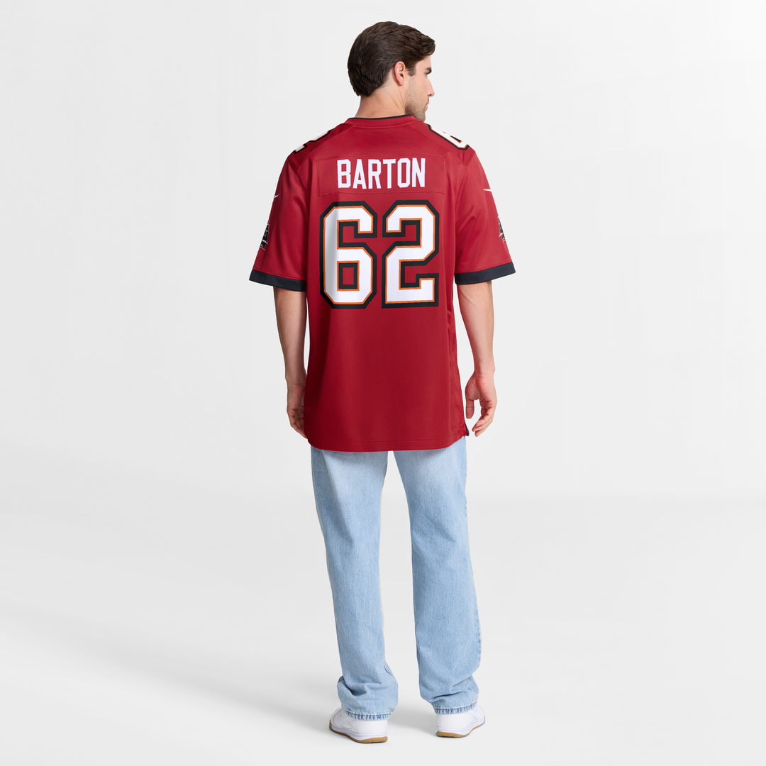 Men's Graham Barton Pick No. 26 Nike Red  Player Game Jersey