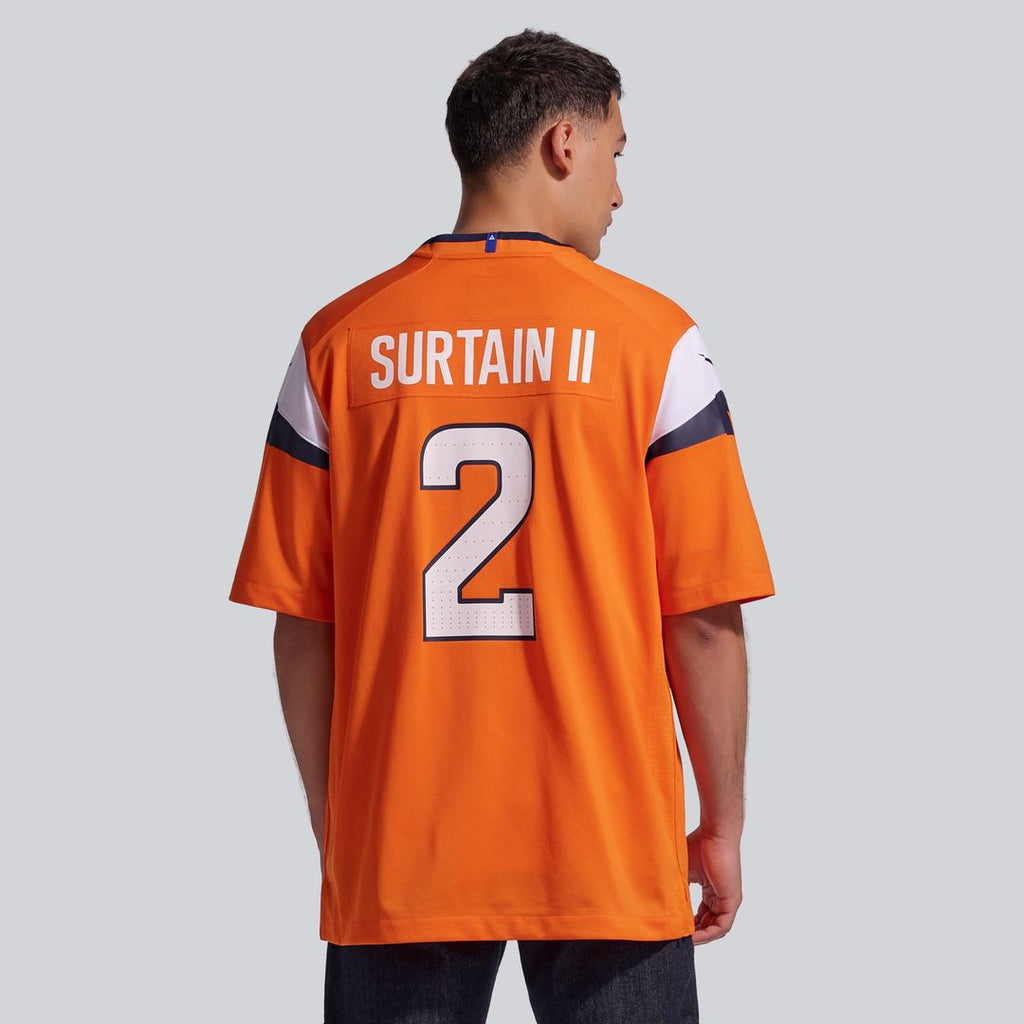 Men's Denver Broncos Patrick Surtain II Nike Orange Team Game Jersey