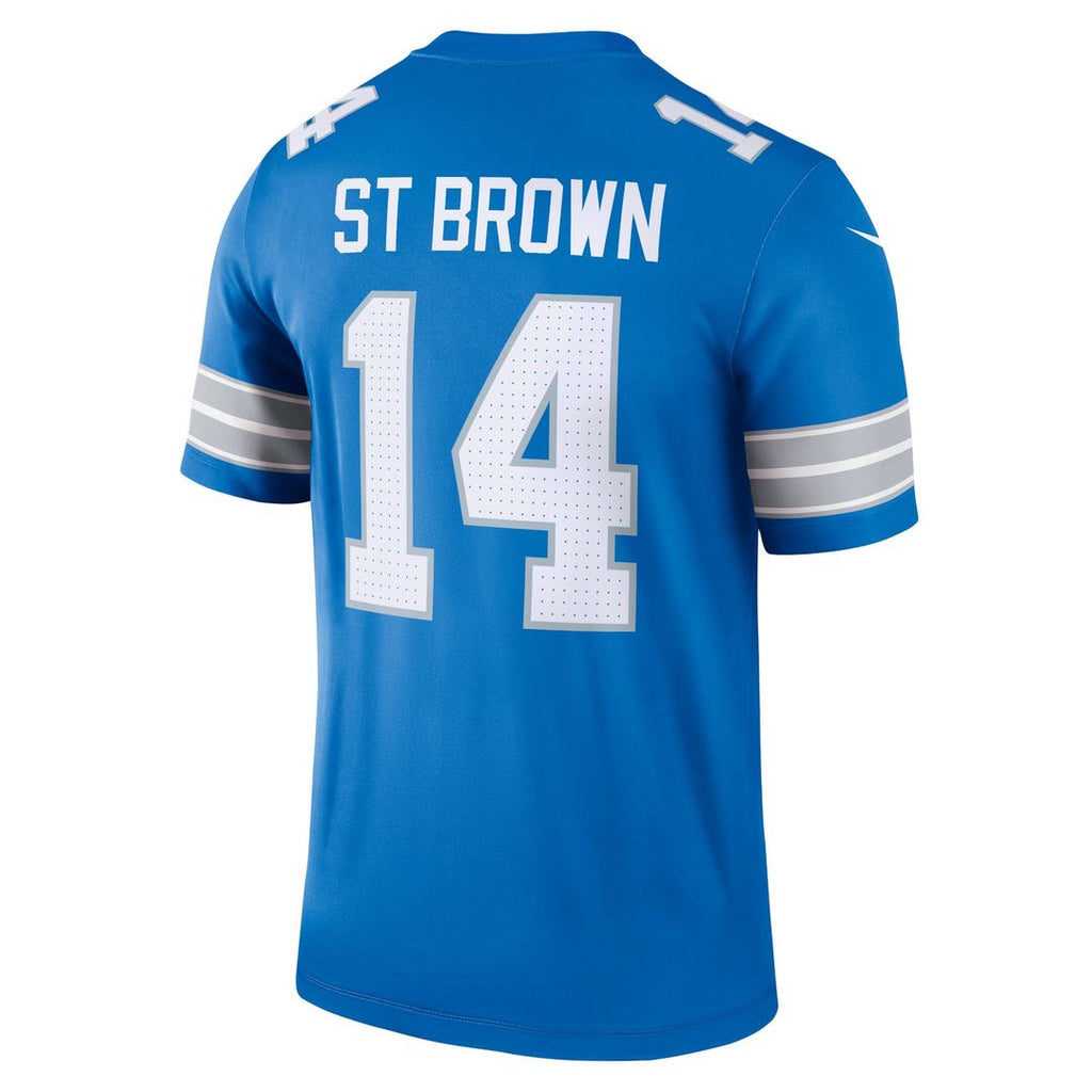 Men's Detroit Lions Amon-Ra St. Brown Nike Blue Legend Player Performance Top