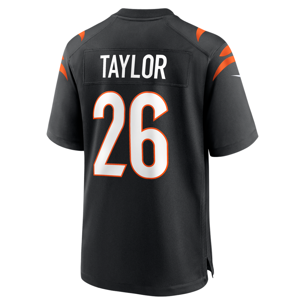 Men's Cincinnati Bengals Ja'Sir Taylor Nike  Black Team Game Jersey