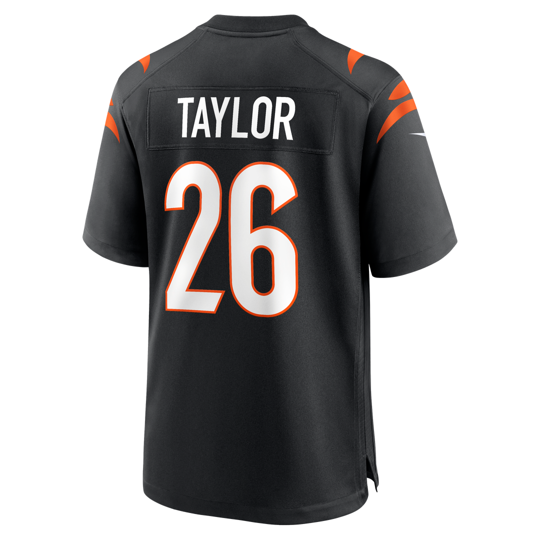 Men's Cincinnati Bengals Ja'Sir Taylor Nike  Black Team Game Jersey