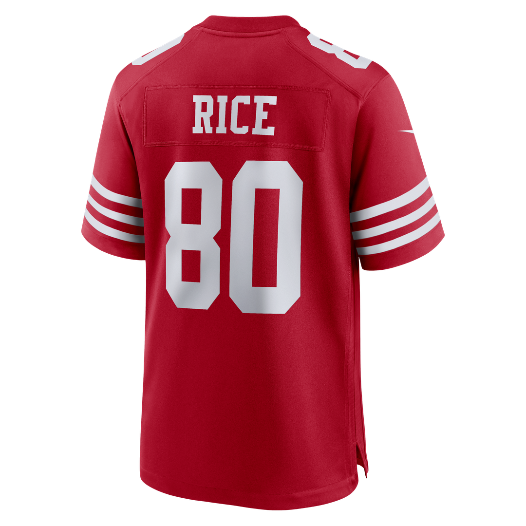 Men's San Francisco 49ers Jerry Rice Nike Scarlet Retired Team Player Game Jersey