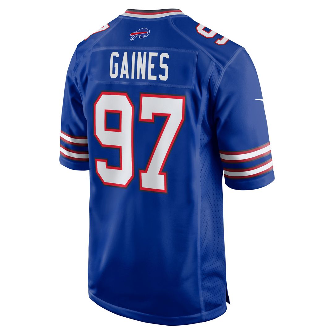Men's Buffalo Bills Greg Gaines Nike Royal Team Game Jersey