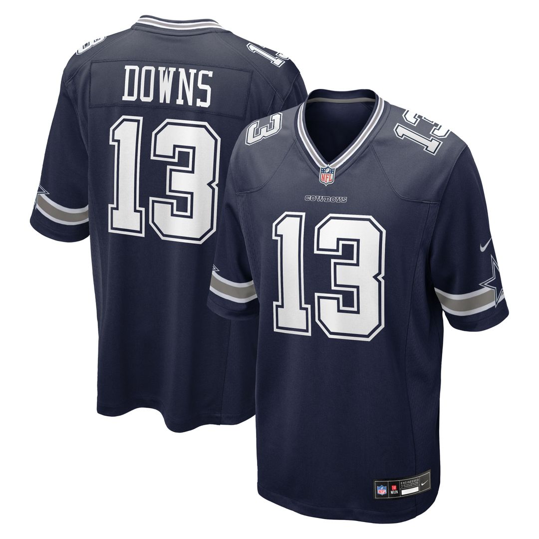 Men's Dallas Cowboys Caleb Downs Nike Navy Team Game Jersey
