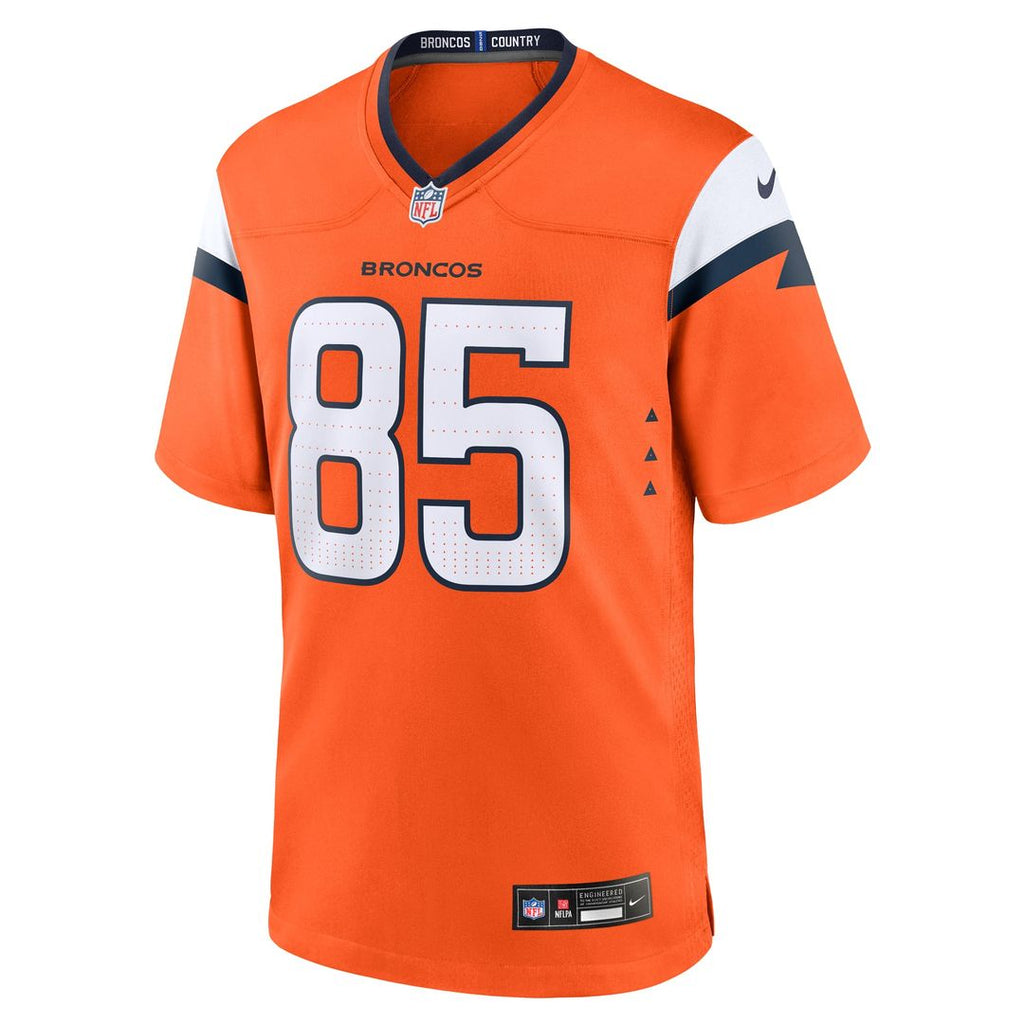 Men's Denver Broncos Lucas Krull Nike  Orange Team Game Jersey
