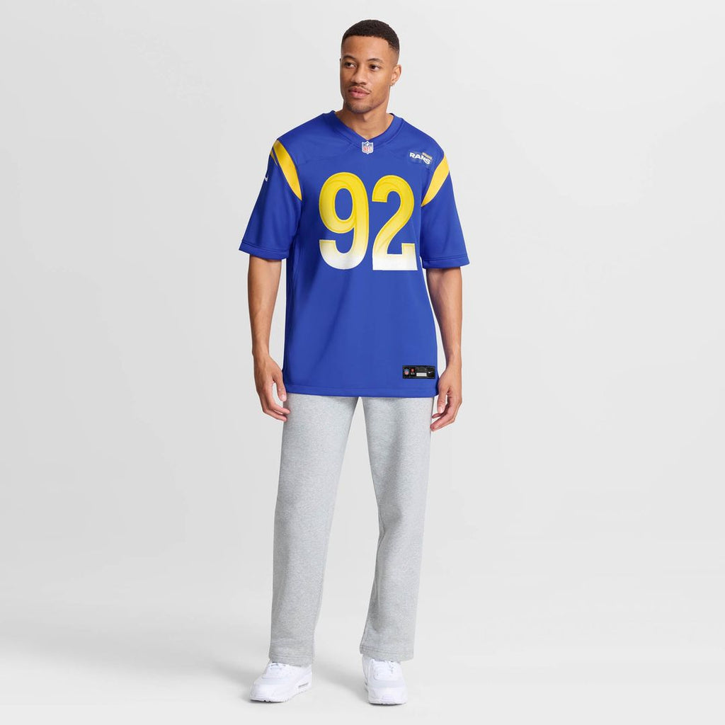 Men's Los Angeles Rams Harrison Mevis Nike  Royal Team Game Jersey
