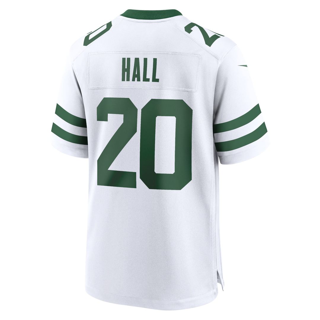Men's New York Jets Breece Hall Nike Legacy Black Alternate Game Jersey