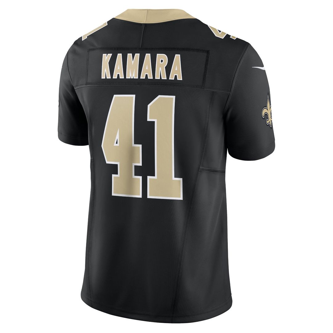 Men's New Orleans Saints Alvin Kamara Nike White Alternate Vapor F.U.S.E. Limited Jersey
