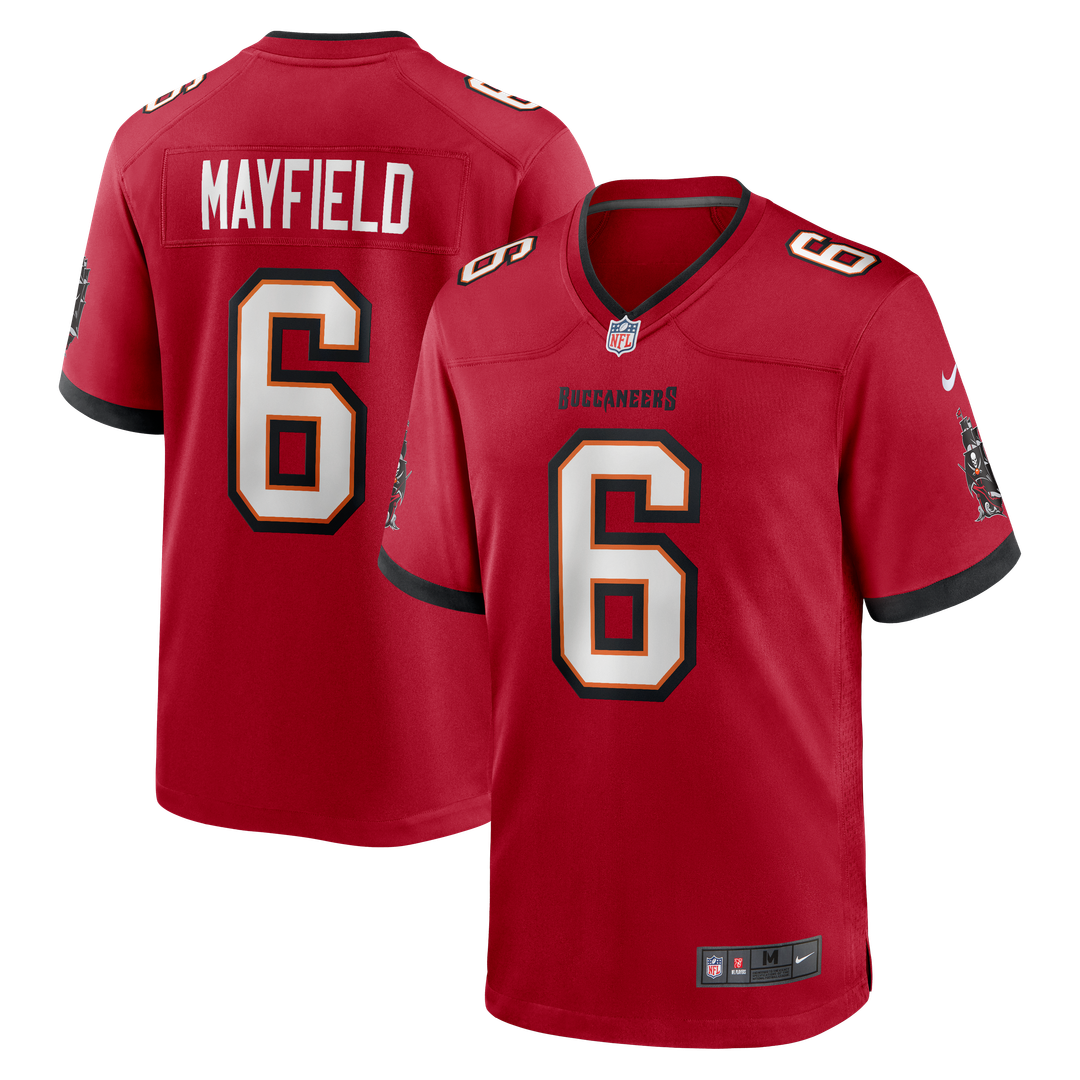 Men's Tampa Bay Buccaneers Baker Mayfield Nike Pewter Alternate Game Player Jersey