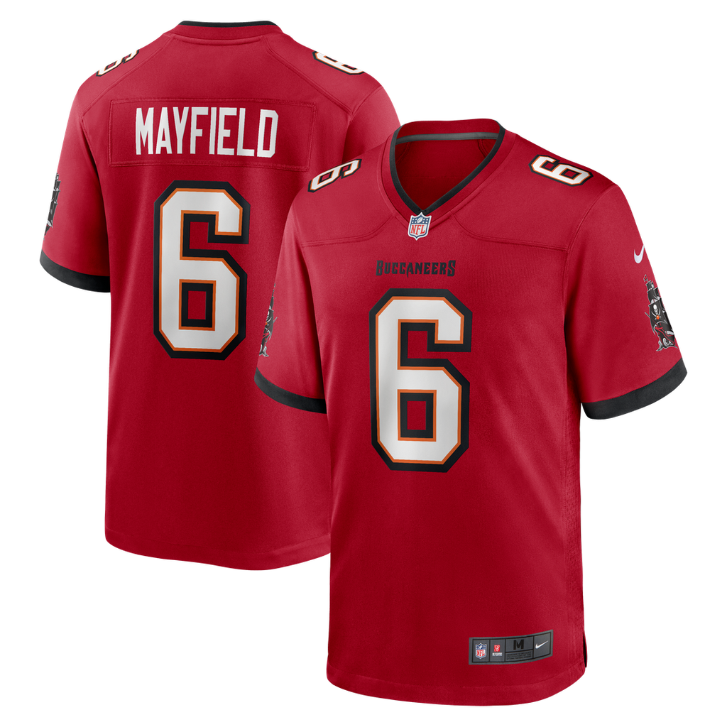 Men's Tampa Bay Buccaneers Baker Mayfield Nike Red Team Game Jersey