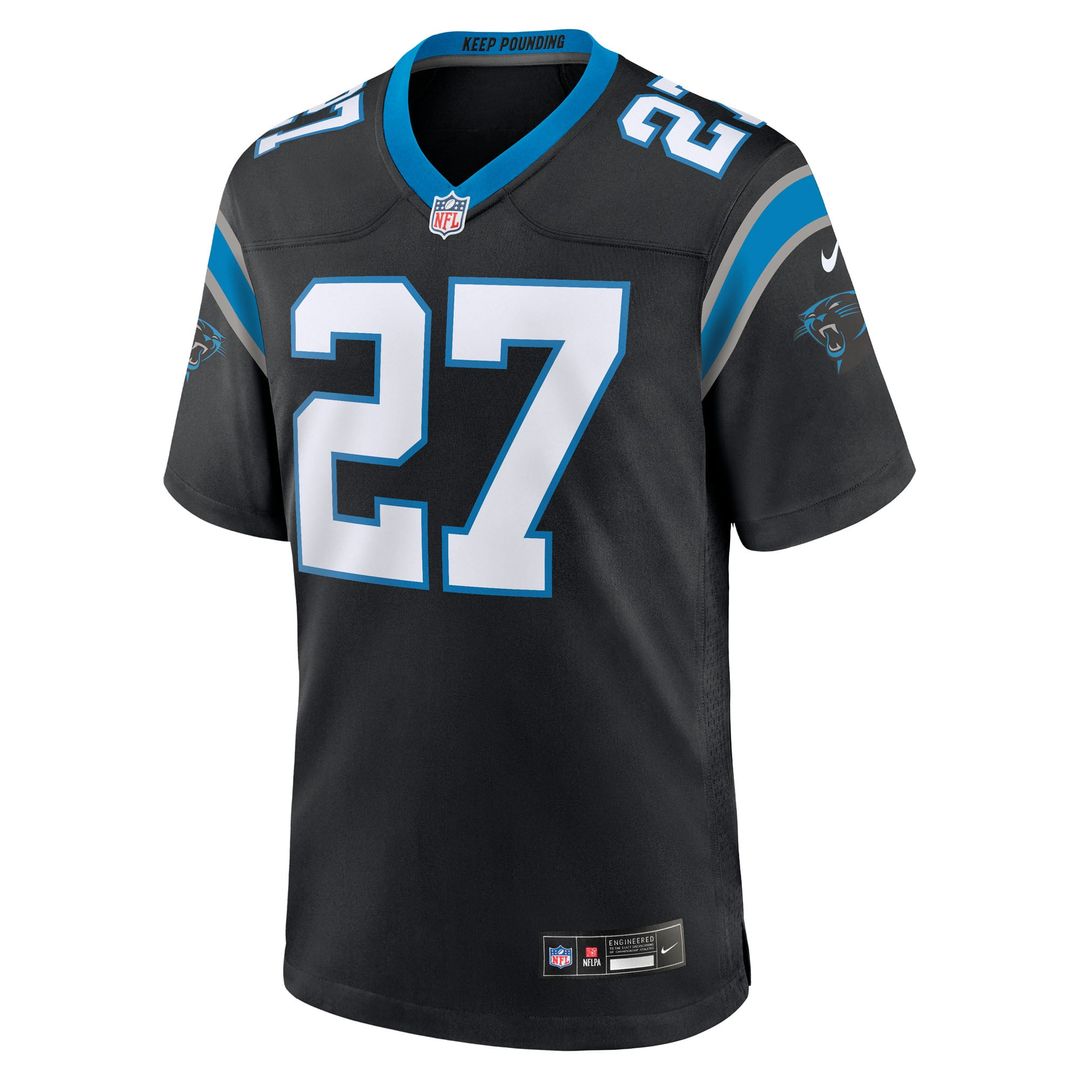 Men's Carolina Panthers Isaiah Simmons Nike  Black Team Game Jersey