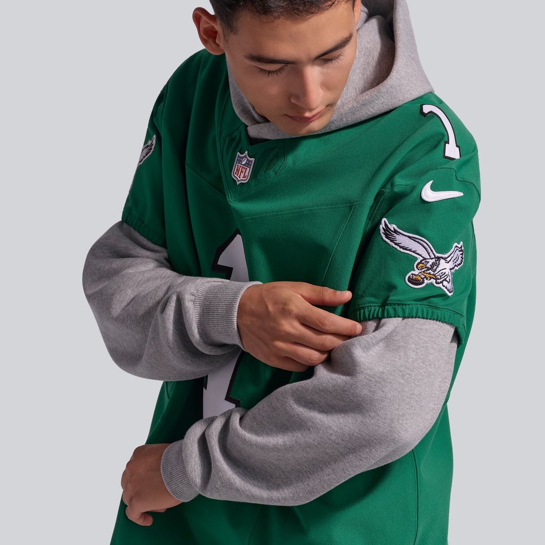 Men's Philadelphia Eagles Jalen Hurts Nike Midnight Green Team Vapor F.U.S.E. Elite Jersey