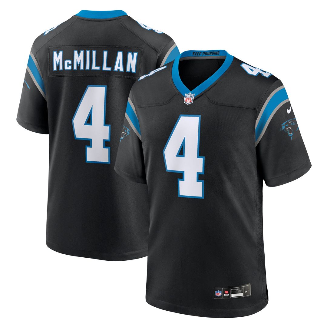 Men's Carolina Panthers Tetairoa McMillan Nike Blue Alternate Game Jersey