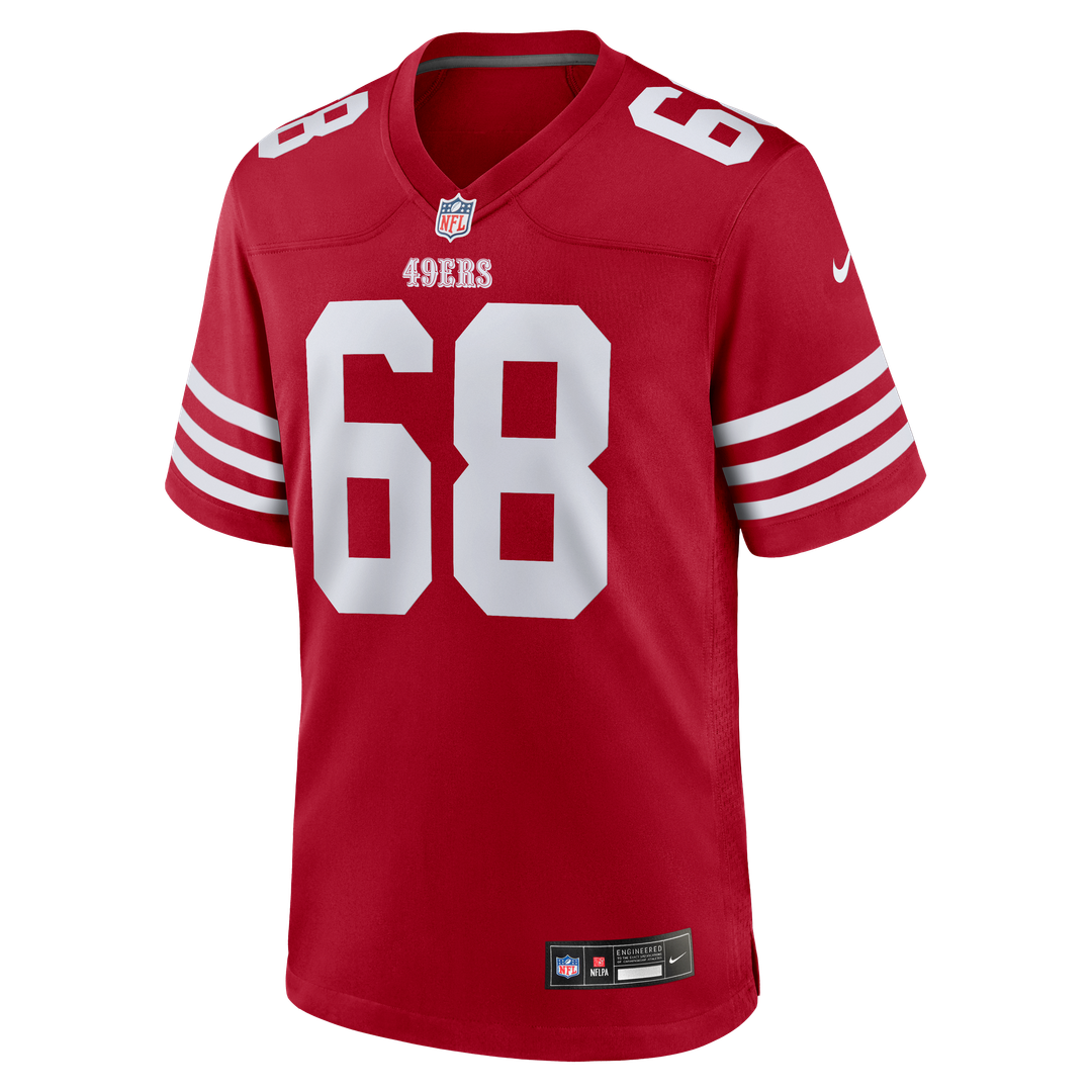 Men's San Francisco 49ers Colton McKivitz Nike  Scarlet  Game Jersey