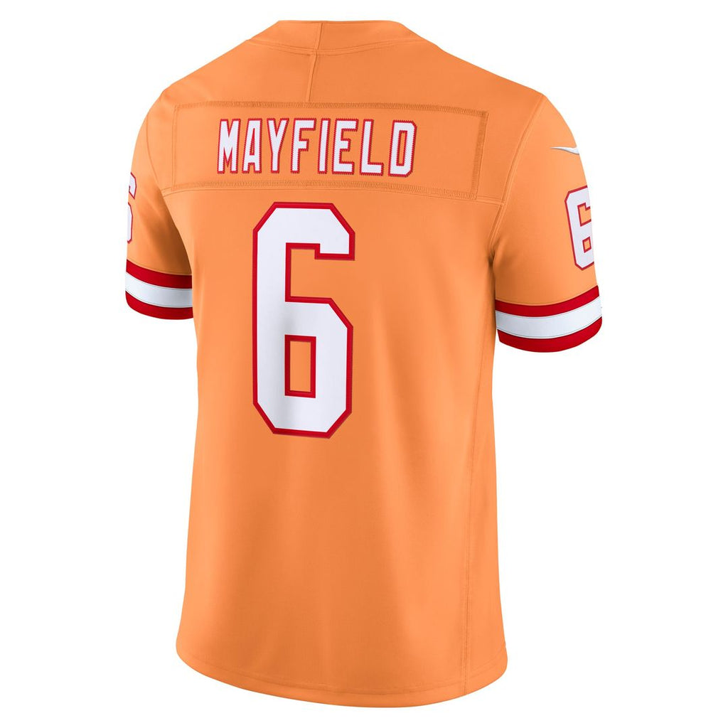 Men's Tampa Bay Buccaneers Baker Mayfield Nike Creamsicle Alternate Vapor F.U.S.E. Stitched Limited Jersey