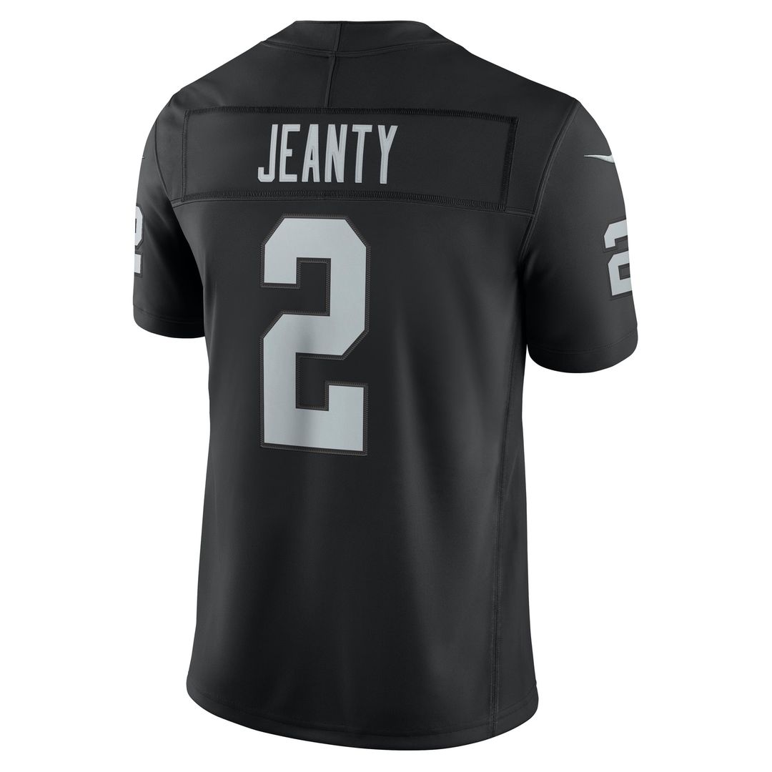 Men's Las Vegas Raiders Ashton Jeanty Nike Black Team Vapor F.U.S.E. Stitched Limited Jersey