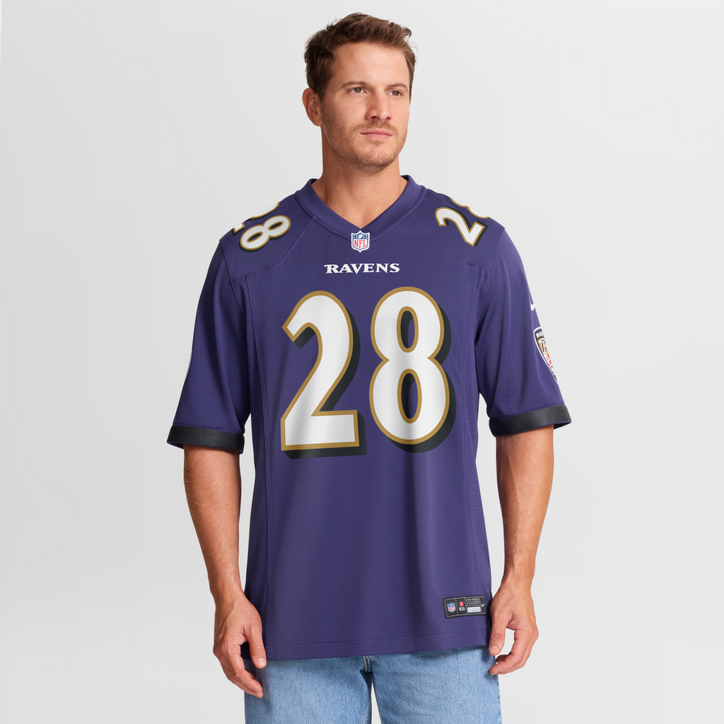 Men's Baltimore Ravens Taven Bryan Nike  Purple Team Game Jersey