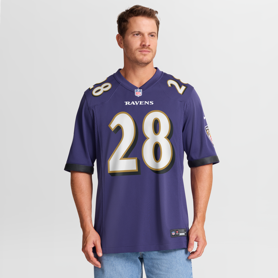 Men's Baltimore Ravens Taven Bryan Nike  Purple Team Game Jersey