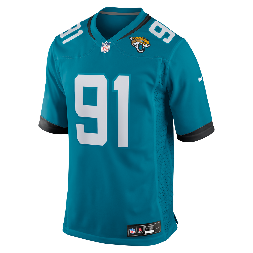 Men's Jacksonville Jaguars Arik Armstead Nike  Teal Team Game Jersey