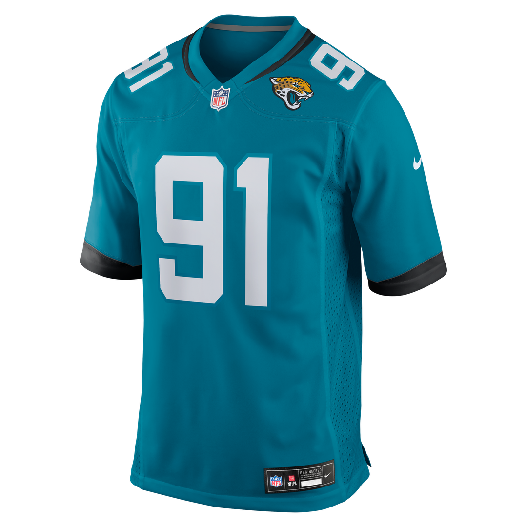 Men's Jacksonville Jaguars Arik Armstead Nike  Teal Team Game Jersey