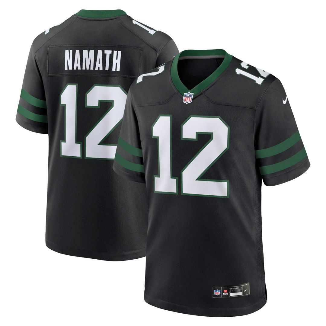 Men's New York Jets Joe Namath Nike White Classic Alternate Retired Player Game Jersey